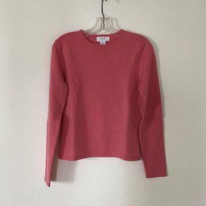 Marshall Field’s Crew Neck 100% 2 Ply Cashmere Sweater – Color Pink – Size: S